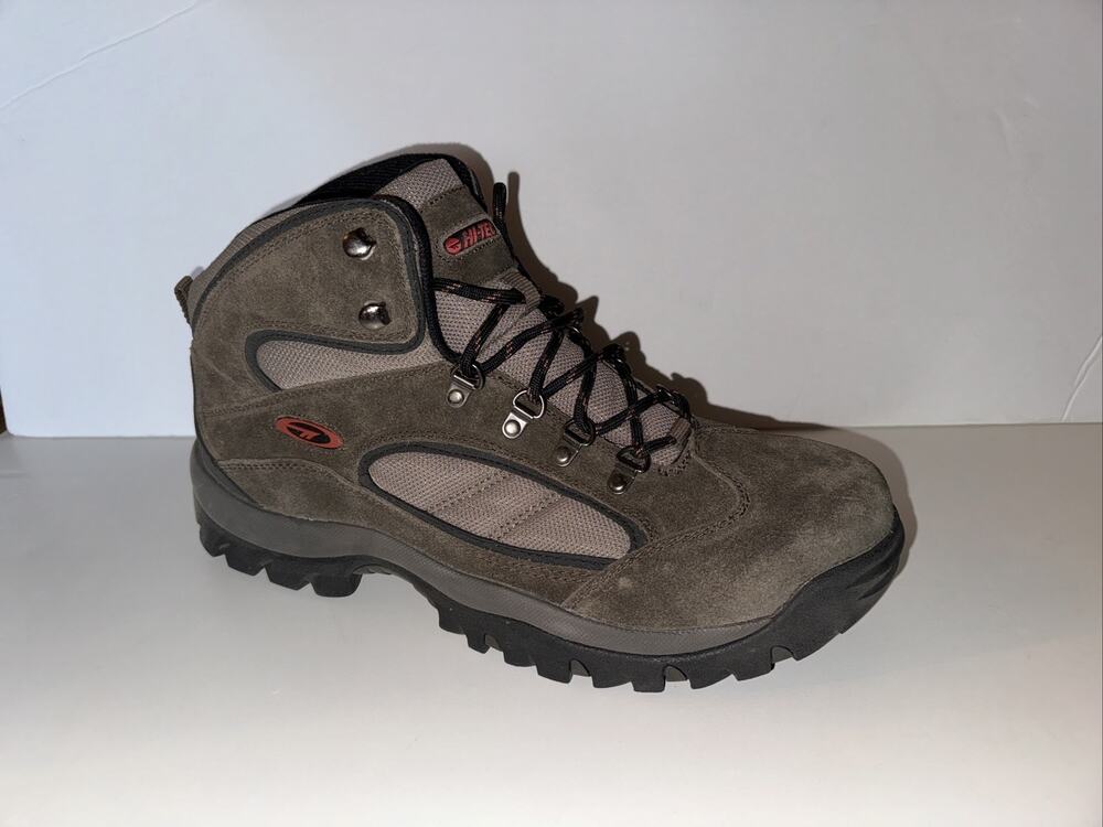 New Hi-Tec OUTLANDER Brown Hiking Leather Waterproof Boots Men's Size 14 US 13UK
